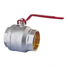 Кран шаровой Koer KR.214 - 4" FF ГГВ (ручка "рычаг" красная) (KR4952)