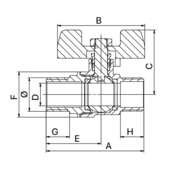 Кран кульовий 1" ШШМ Europroduct EP.130 (EP2958)