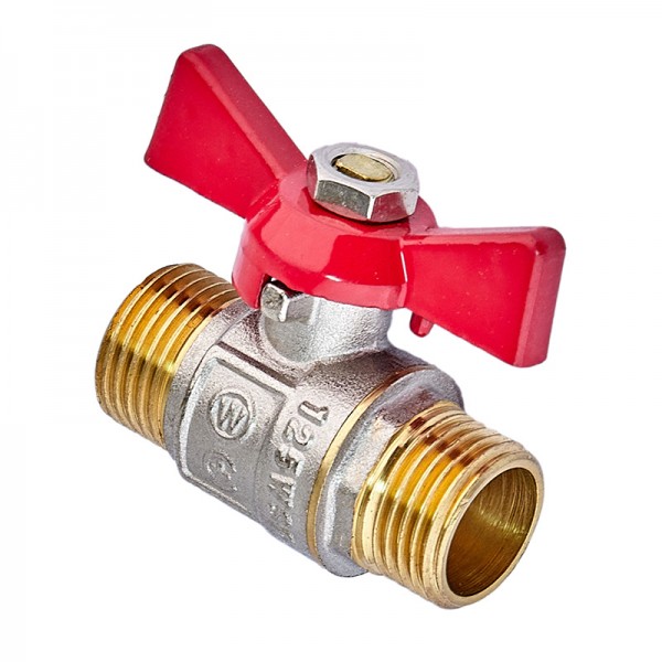 Кран шаровой Waterpro WP608-15MMW - 1/2" ГШМ (стальная бабочка) (WP3296)