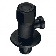 Кран для подключения сантехприборов Mixxus VAL-06-1/2x1/2 Black с нерж.ст.SUS304(черный) (MI6058)