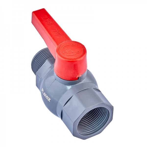 Кран шаровой Plamix PVM-1 1/4" FM PVC (PM0622)