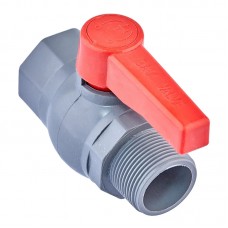 Кран шаровой Plamix PVM-1 1/4" FM PVC (PM0622)