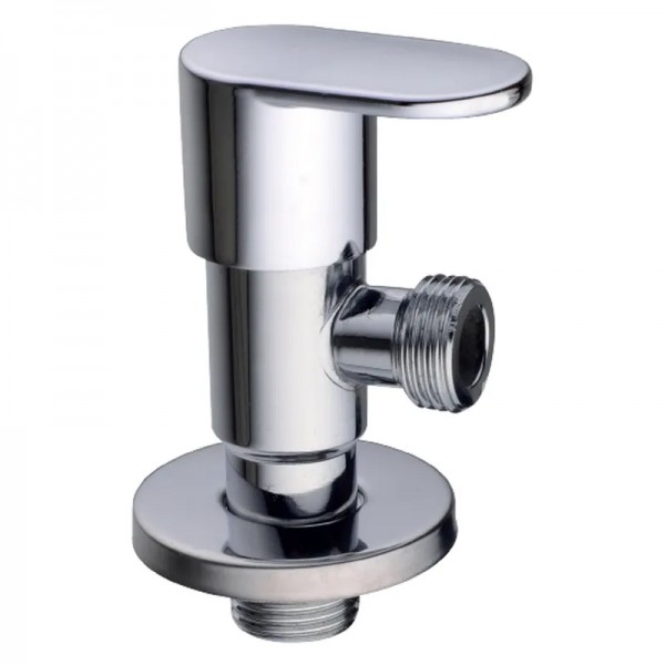 Кран для підключення сантехприладів Champion VAL-08 1/2x1/2 Chrome (нерж. сталь) (CH6198)