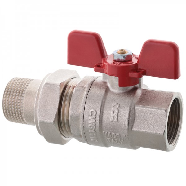 Кран із американкою прямий Roho R105-100 - 1" (RO0088)