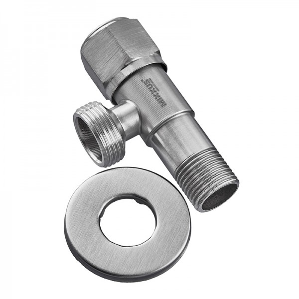 Кран для підключення сантехприладів Mixxus VAL-07-1/2x3/4 з нерж.ст.SUS304 (УПАКОВКА БЛІСТЕР) (MI60