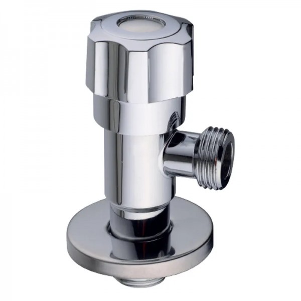 Кран для подключения сантехприборов Champion VAL-06 1/2x1/2 Chrome (нерж. сталь) (CH6196)