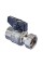 Кран шаровой Roho R115-075B -3/4"х3/4" прямой Н/Г, ручка "бабочка" черная (RO0234)
