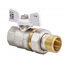 Кран з американкою 1/2" (Koer KR.227.W) білий (KR0015)