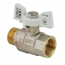 Кран шаровой KOER 1/2" ГШМ (KR.218.W) белый (KR0182)