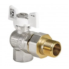 Кран з американкою 1/2" (Koer KR.228.W) кутовий білий (KR0099)