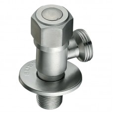 Кран для підключення сантехприладів Mixxus VAL-07-1/2x3/4 з нержавіючої сталі SUS304 (MI6810)