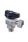 Кран кульовий кутовий Н/Г Roho R116-050B -1/2"х1/2" ВЗ, ручка "метелик" чорна (RO0236)