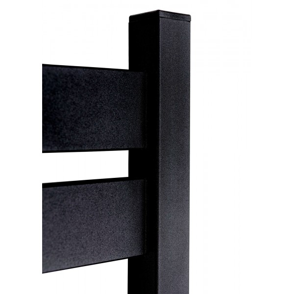 Водяной полотенцесушитель Largo 500х800, чёрный муар