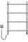 Электрический нержавеющий полотенцесушитель Retro 500х800 Sensor, левый