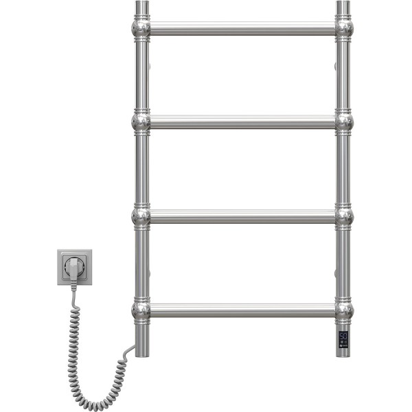 Электрический нержавеющий полотенцесушитель Retro 500х800 Sensor, левый