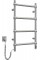 Электрический нержавеющий полотенцесушитель Retro 500х800 Sensor, левый
