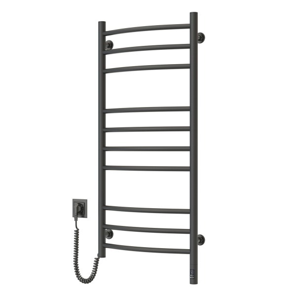 Рушникосушка Камелія 480х1000 Sensor ліва з таймером, чорний муар