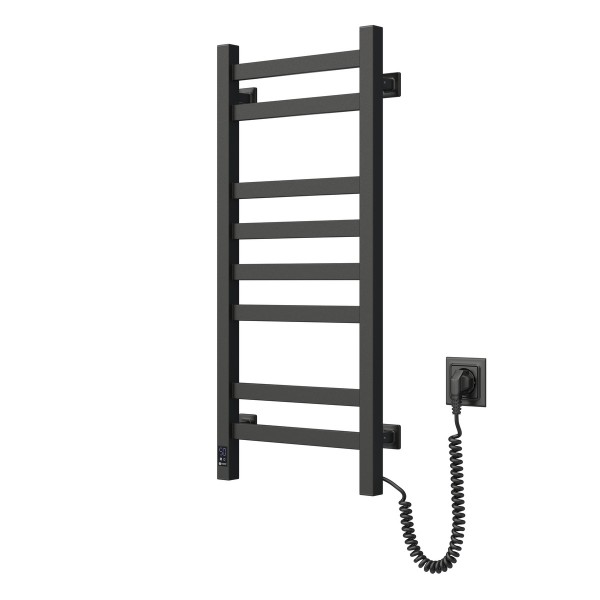 Полотенцесушитель Авангард 360х800 Sensor правый с таймером, чёрный муар