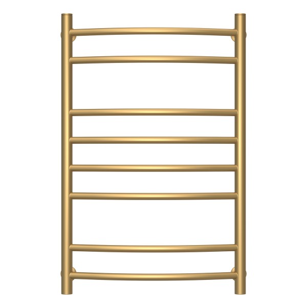 Водяной нержавеющий полотенцесушитель Камелия 500х800 матовое золото