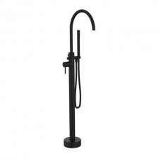 Смеситель напольный для ванны GRB Time Black с ручным душем, черный матовый (47450742)