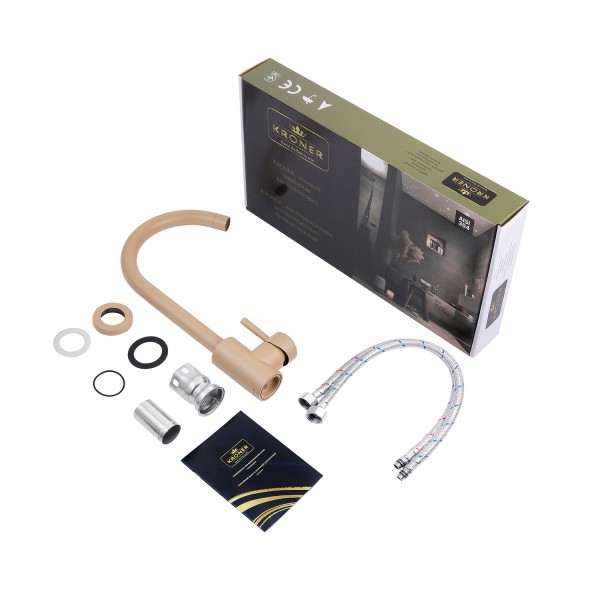 Змішувач для кухні Kroner KRP Edelstahl Klassisch - COL035