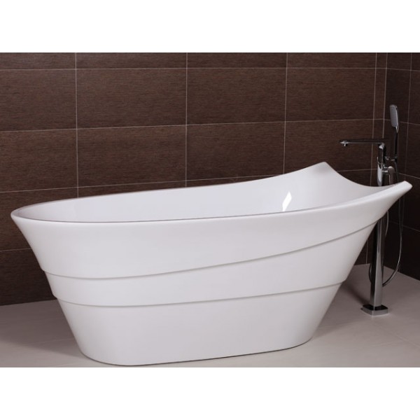 Ванна акрилова острівна з переливом Aqua-World AW493A