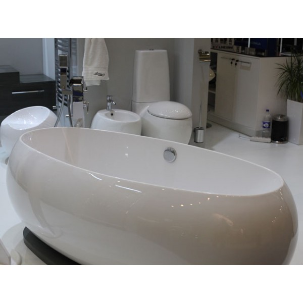 Ванна акрилова острівна з переливом Aqua-World AW430