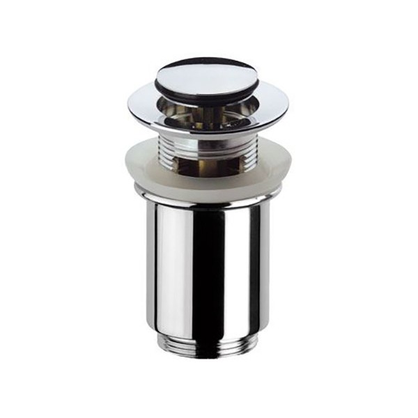 Донний клапан для раковини 1 1/4" click-clack з переливом REMER 906CC114