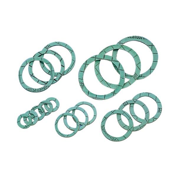 Прокладка фибровая 3/4" 24 мм безасбестовая зеленая REMER 65034 100шт