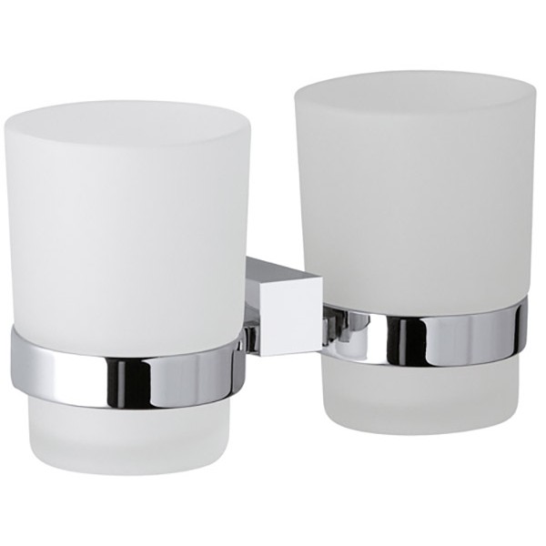 Двойной держатель со стаканами для зубных щёток REMER SQ16