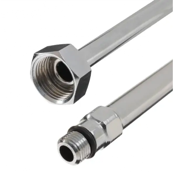 Трубки для підключення змішувача 80см хром Aqua-World ШП001-80 пара