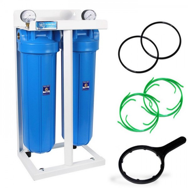 Подвійна система фільтрації води 1" Big Blue 20 Aquafilter HHBB20A