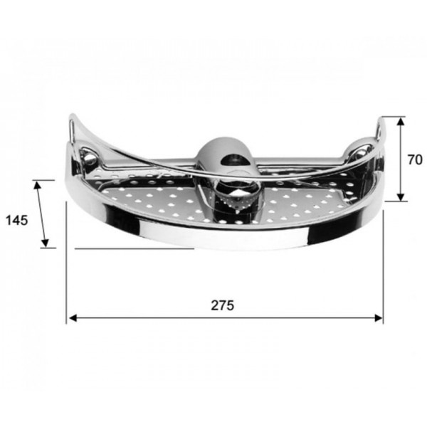 Мыльница для душевой стойки REMER 318PS