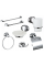 Набір аксесуарів для ванної кімнати REMER NVSET8P